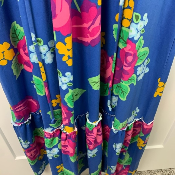Matilda Jane MEDIUM Maxi Dress Tropical Floral Pockets Vacation Cruise - Picture 9 of 11